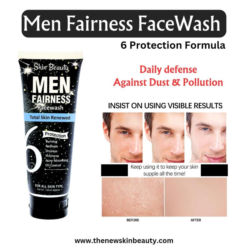 Men Fairness Face Wash,200ml -Pack Of 2